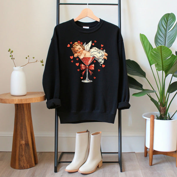 Vintage Cupid Coquette Bow Sweatshirt