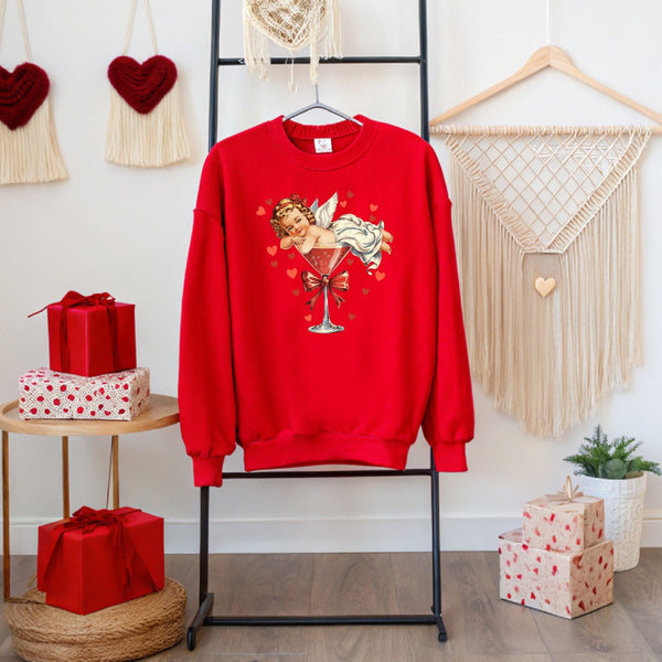 Vintage Cupid Coquette Bow Sweatshirt