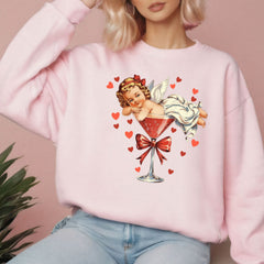 Vintage Cupid Coquette Bow Sweatshirt