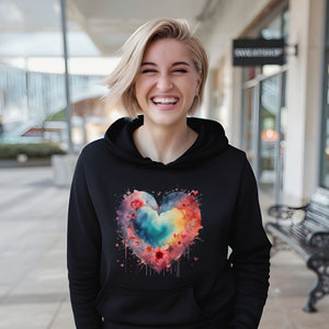 Watercolor Heart Hoodie