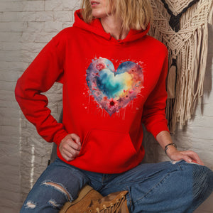 Watercolor Heart Hoodie