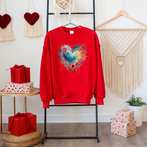 Watercolor Heart Sweatshirt