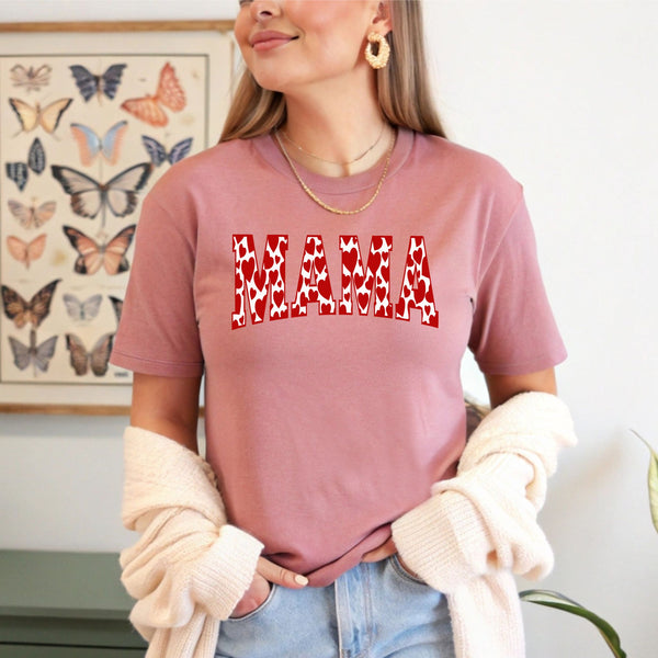 Mama Valentines Heart T-Shirt