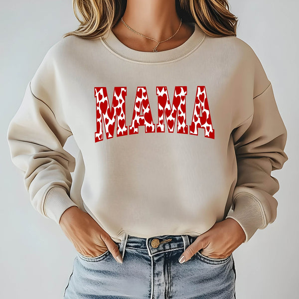 Mama Valentines Heart Sweatshirt