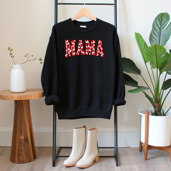 Mama Valentines Heart Sweatshirt