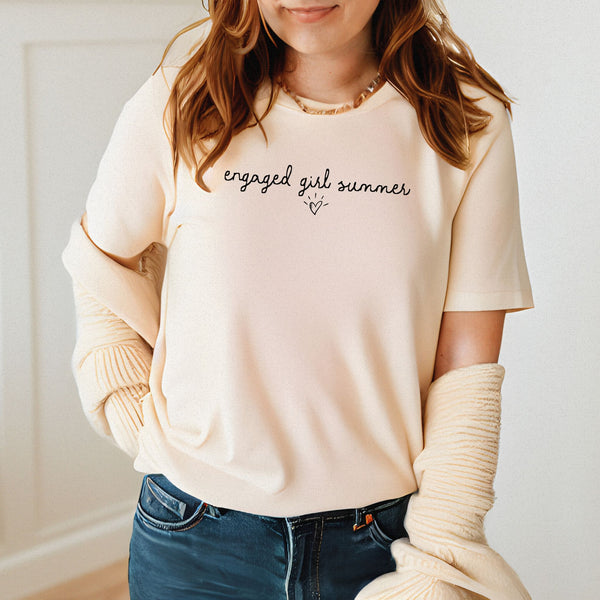 Engaged Girl Summer Shirt – Cute Outfit for Future Bride