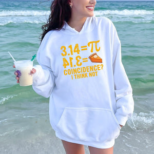 Pi Pie Coincidence Hoodie – Funny Math Pullover for Nerds