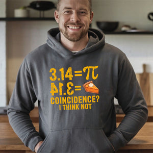 Pi Pie Coincidence Hoodie – Funny Math Pullover for Nerds
