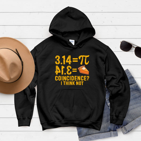 Pi Pie Coincidence Hoodie – Funny Math Pullover for Nerds