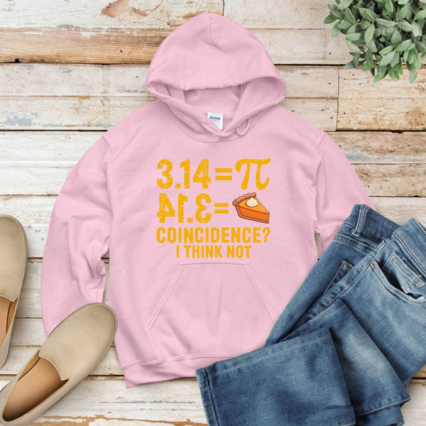 Pi Pie Coincidence Hoodie – Funny Math Pullover for Nerds