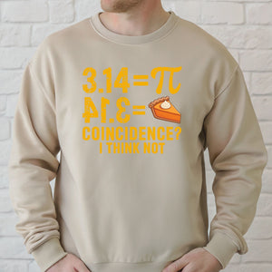 Pi Pie Coincidence Sweatshirt – Funny Math Crewneck for Nerds