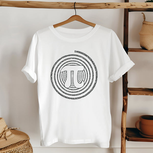 Pi Spiral T-shirt – Hypnotic Math Lover Graphic Tee