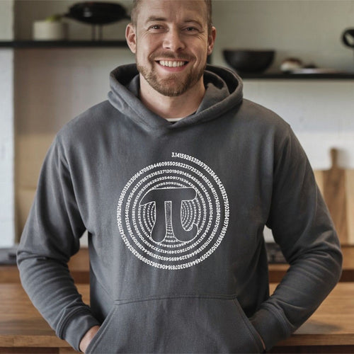 Pi Spiral Hoodie – Cozy Math Nerd Unisex Pullover