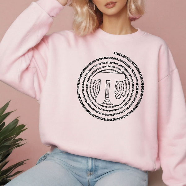 Pi Spiral Sweatshirt – Cozy Math Nerd Crewneck Style