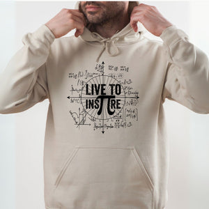 Live To Inspire Hoodie – Cozy Math Lover & STEM Wear