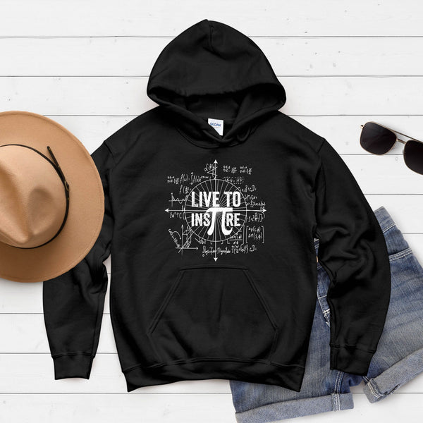 Live To Inspire Hoodie – Cozy Math Lover & STEM Wear