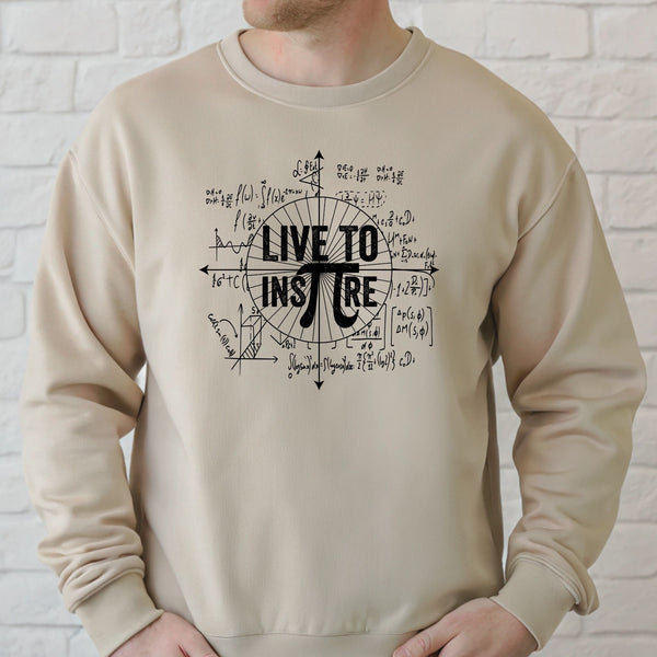 Live To Inspire Sweatshirt – Cozy Nerdy Math Crewneck