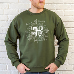 Live To Inspire Sweatshirt – Cozy Nerdy Math Crewneck