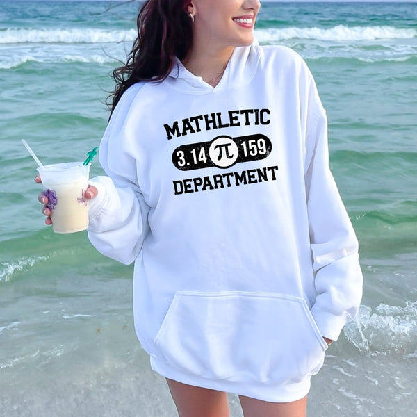 Mathletic Department Hoodie – Funny Math Pun Nerd Pullover