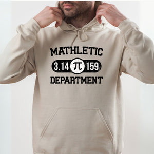 Mathletic Department Hoodie – Funny Math Pun Nerd Pullover