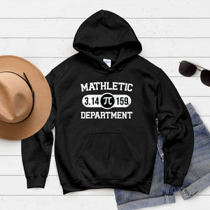 Mathletic Department Hoodie – Funny Math Pun Nerd Pullover