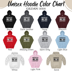 Mathletic Department Hoodie – Funny Math Pun Nerd Pullover