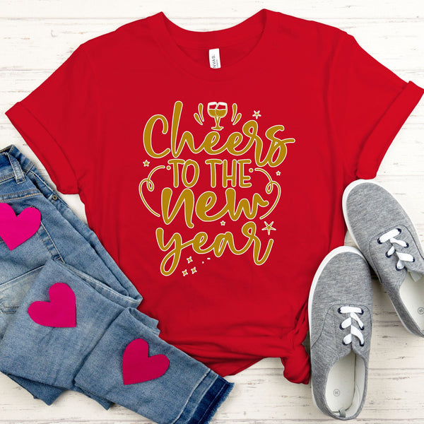 Cheers To The New Year Shirt – Festive NYE Champagne Party Tee