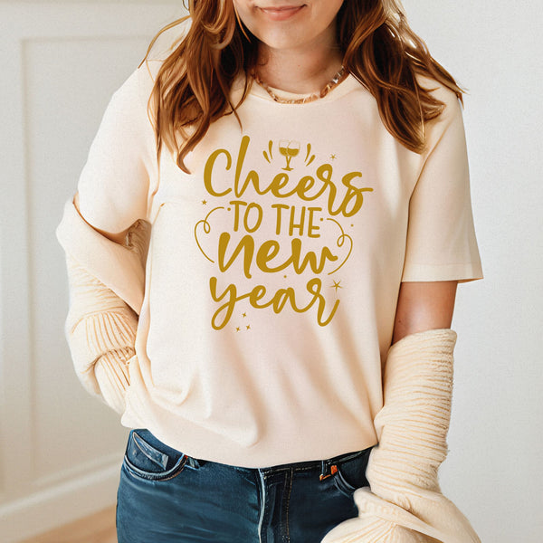 Cheers To The New Year Shirt – Festive NYE Champagne Party Tee