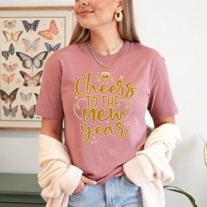 Cheers To The New Year Shirt – Festive NYE Champagne Party Tee