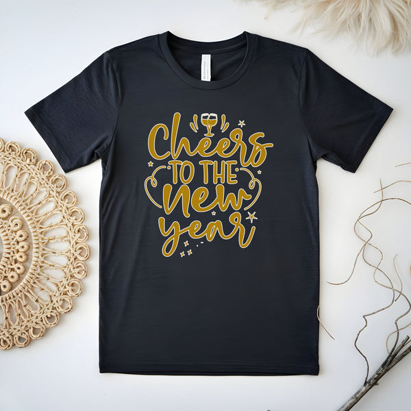 Cheers To The New Year Shirt – Festive NYE Champagne Party Tee