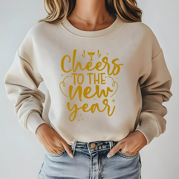 Cheers To The New Year Sweatshirt – Festive NYE Party Crewneck