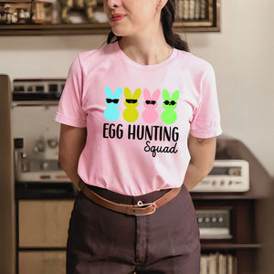 Egg Hunting Squad T-Shirt – Cute Easter Bunny Tee