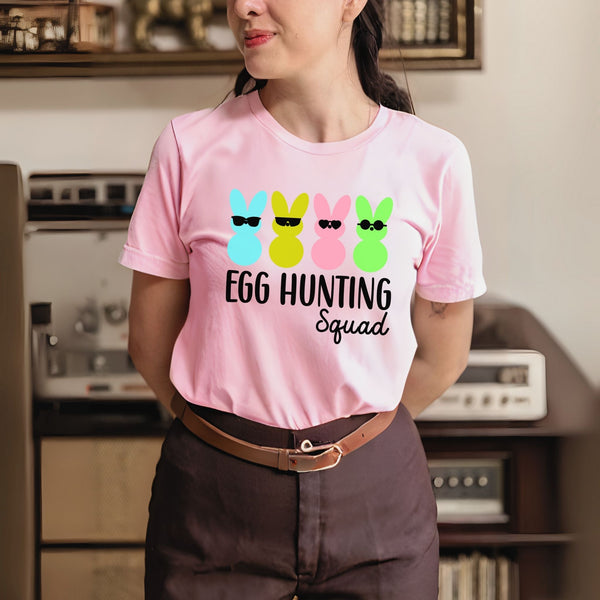 Egg Hunting Squad T-Shirt – Cute Easter Bunny Tee