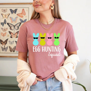 Egg Hunting Squad T-Shirt – Cute Easter Bunny Tee