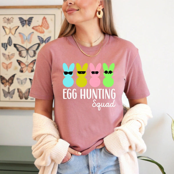 Egg Hunting Squad T-Shirt – Cute Easter Bunny Tee