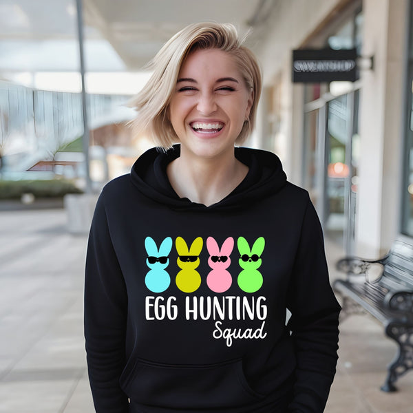 Egg Hunting Squad Hoodie – Cool Easter Bunny Outfit