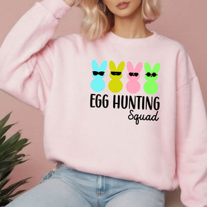 Egg Hunting Squad Sweatshirt – Cute Bunny Crewneck