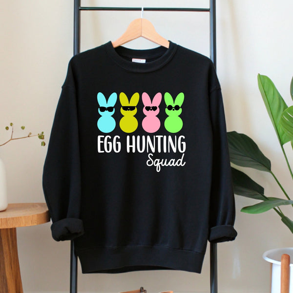 Egg Hunting Squad Sweatshirt – Cute Bunny Crewneck