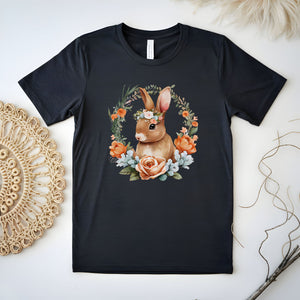 Flower Easter T-Shirt – Cute Bunny Gift for Her