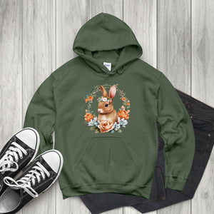 Flower Easter Hoodie – Easter Bunny Gift for Her