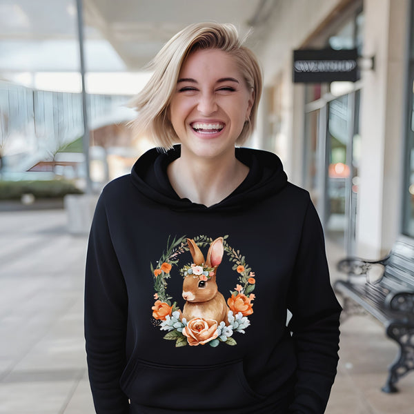 Flower Easter Hoodie – Easter Bunny Gift for Her