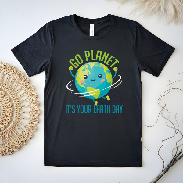 Go Planet It’s Your Earth Day T-Shirt – Retro Earth Tee