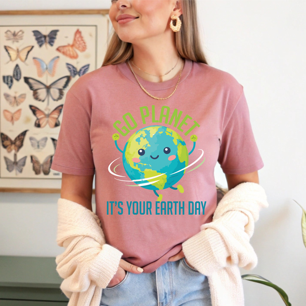 Go Planet It’s Your Earth Day T-Shirt – Retro Earth Tee
