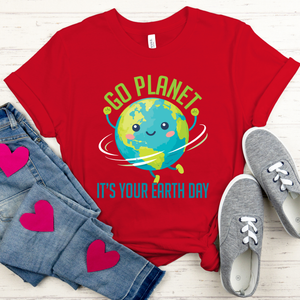 Go Planet It’s Your Earth Day T-Shirt – Retro Earth Tee