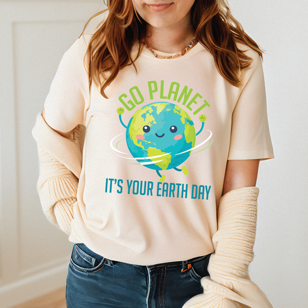 Go Planet It’s Your Earth Day T-Shirt – Retro Earth Tee