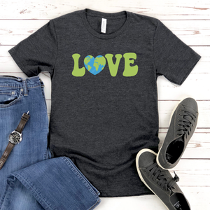 Earth Love T-Shirt – Cute Eco Shirt for Planet Lovers