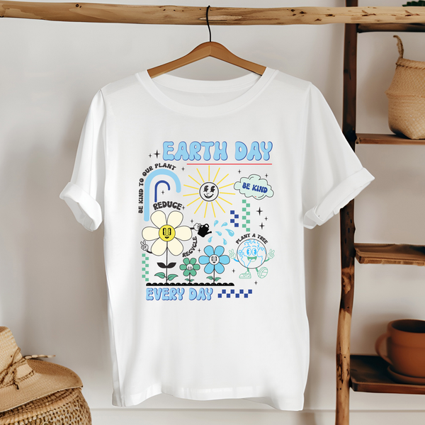 Earth Day T-Shirt – Retro Eco Shirt for Planet Lovers