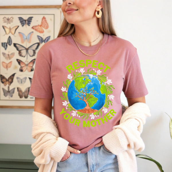 Respect Your Mother T-Shirt – Funny Earth Day Shirt for Eco Activists