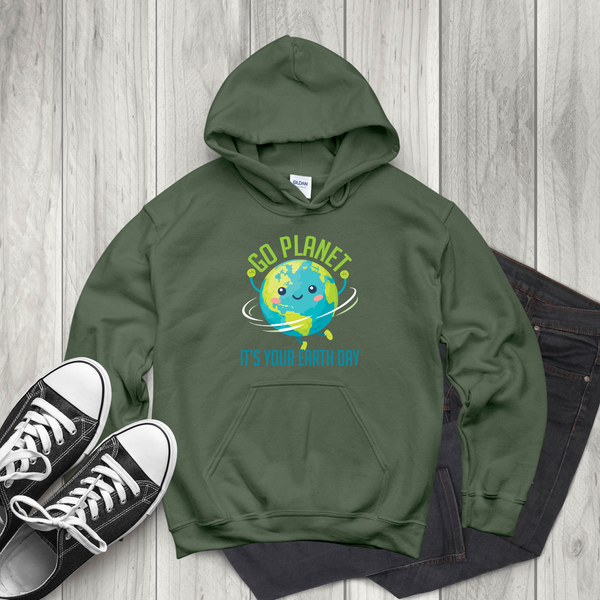 Go Planet It’s Your Earth Day Hoodie – Earth Lover Gift