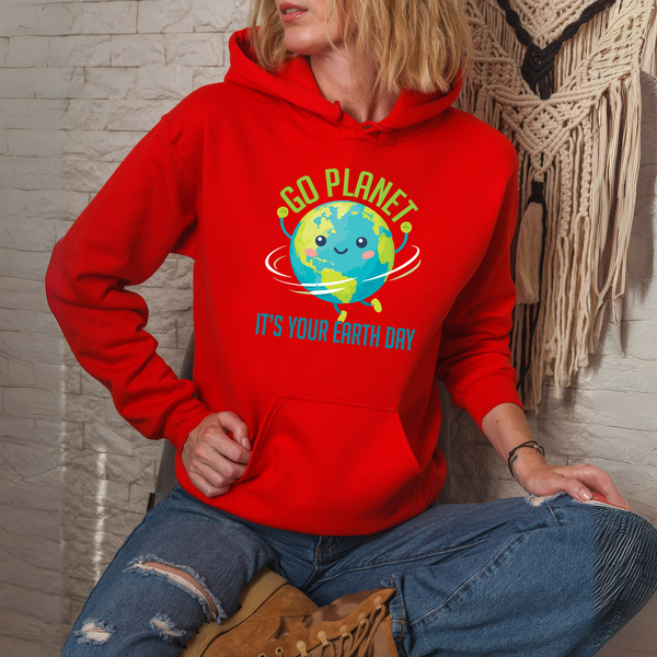 Go Planet It’s Your Earth Day Hoodie – Earth Lover Gift